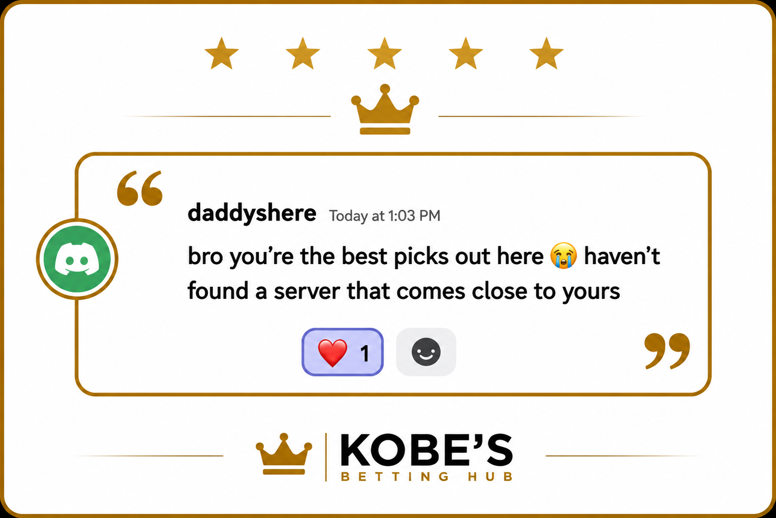 Community review about the picks