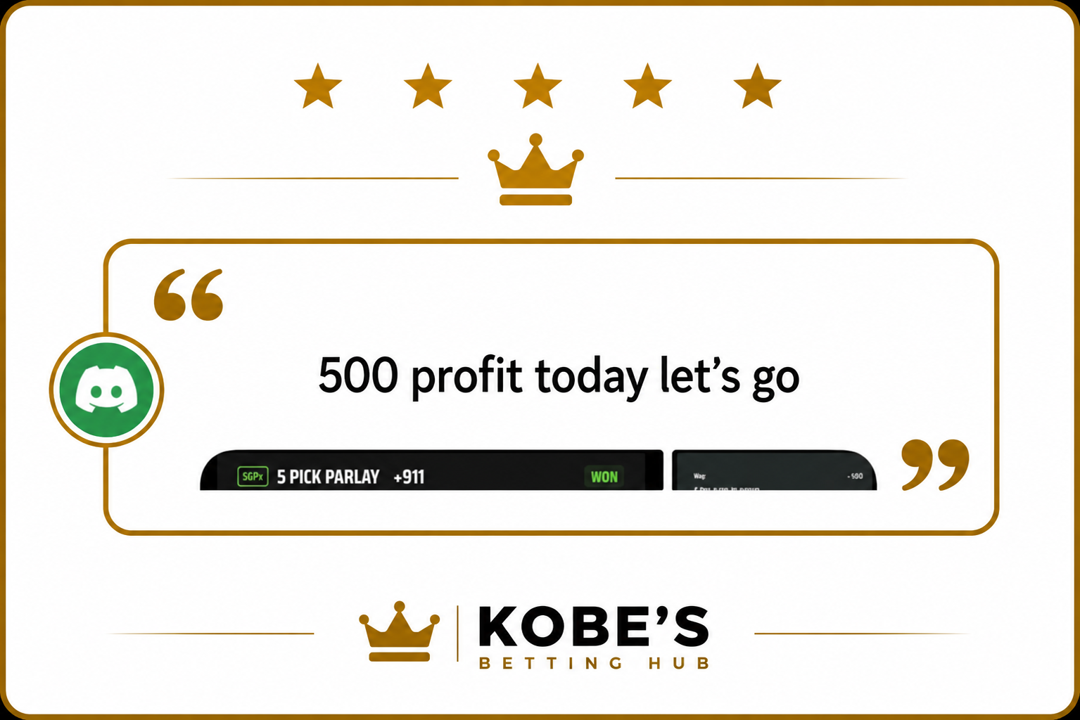 Member-shared betting ticket graphic